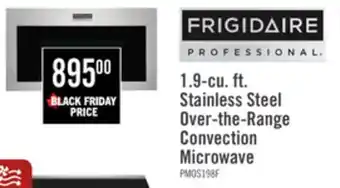 The Brick Frigidaire Professional 1.9 Cu. Ft. Over-the-Range Microwave with Convection Cooking and Sensor Cook offer