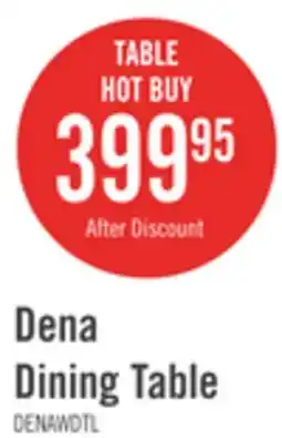 The Brick Dena Dining Table with 42-60W Extension, Round - Dove Grey offer