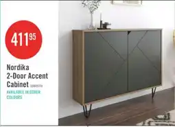 The Brick Nordika 2-Door Accent Cabinet - Nutmeg/Charcoal offer