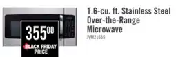 The Brick GE 1.6 Cu. Ft. Over-the-Range Microwave with Programmable Defrost and 300 CFM - Stainless - JVM2165S offer