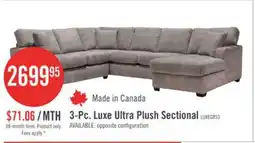 The Brick 3-Pc. Luxe Ultra Plush Sectional offer