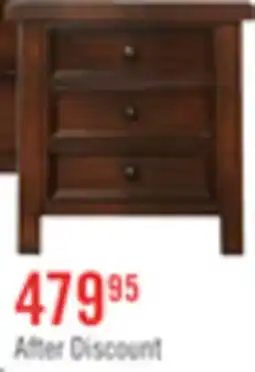 The Brick Sonoma Bedside 3-Drawer Nightstand, 28W x 28H - Mango Brown offer