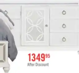 The Brick Ava Bedroom 7-Drawer Dresser with LED Light, 67W x 39H, Glam - White offer