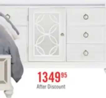 The Brick Ava Bedroom 7-Drawer Dresser with LED Light, 67W x 39H, Glam - White offer
