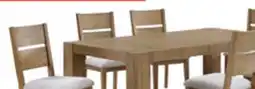 The Brick Lotus 7pc Dining Set with Table & 6 Slat-Back Chairs, Wood, 82W - Natural offer