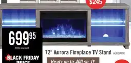 The Brick Aurora 72 Modern Electric Fireplace TV Stand with Storage & Cable Management for TVs up to 80- As offer