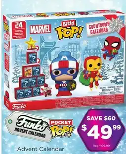 Showcase Funko Pocket Pop Marvel Advent Calendar offer