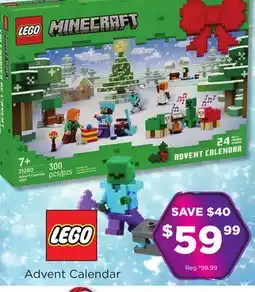 Showcase Lego Minecraft Advent Calendar offer