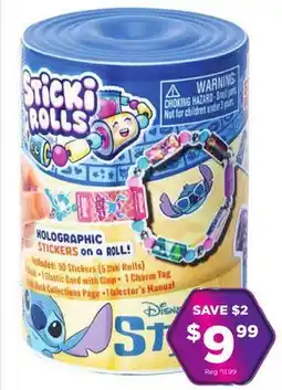 Showcase Sticki Rolls Disney's Stitch offer