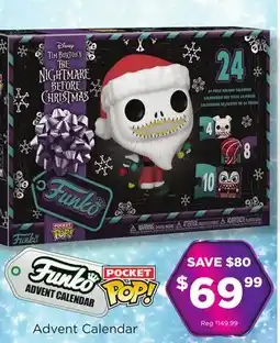 Showcase Funko Pocket Pop Disney Tim Burton's The Nightmare Before Christmas Advent Calendar offer