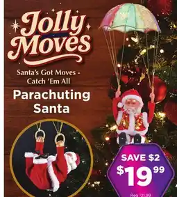 Showcase Jolly Moves Santa's Got Moves Catch 'Em All Parachuting Santa offer