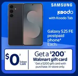 Walmart Galaxy S25 FE postpaid phone offer