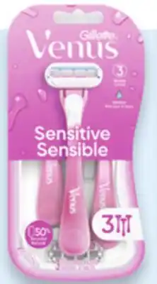 Walmart Gillette Venus Sensitive razors 3-pack offer