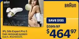 Walmart BRAUN IPL Silk-Expert Pro 5 hair removal system offer