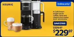 Walmart K-Café Smart Single-serve Coffee, Latte and cappuccino Maker offer