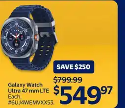 Walmart Galaxy Watch Ultra 47 mm LTE offer