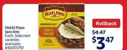 Walmart Old El Paso taco kits offer