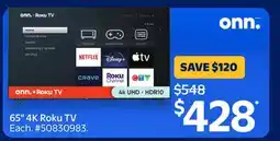 Walmart 65 4K Roku TV offer