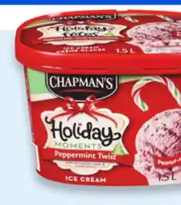 Walmart Chapman's Holiday Moments ice cream tubs offer