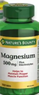 Walmart Nature's Bounty melatonin or magnesium offer
