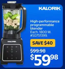 Walmart High-performance programmable blender offer