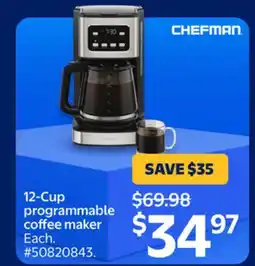 Walmart 12-Cup programmable coffee maker offer