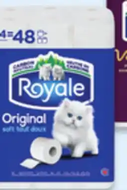 Walmart Royale 2-ply bathroom tissue 24 = 48 rolls offer
