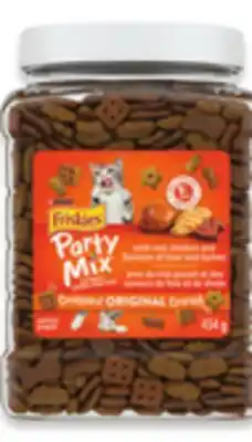 Walmart Friskies dry cat food 1.5 kg or Party Mix tubs 454 g offer