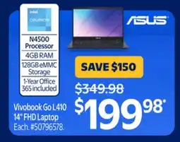 Walmart Vivobook Go L410 14 FHD Laptop offer