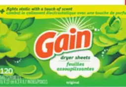 Walmart Gain dryer sheets offer