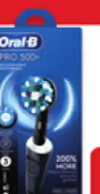 Walmart Oral-B Pro 500+ or kids' licensed electric toothbrush or premium refills 5-pack offer