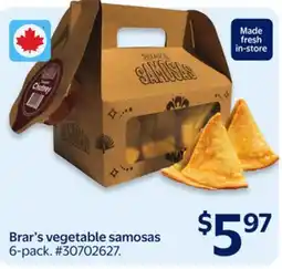 Walmart Brar's vegetable samosas offer