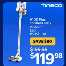 Walmart A10D Plus cordless stick vacuum offer
