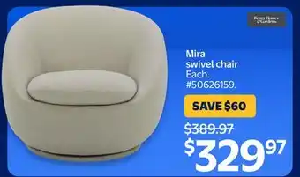 Walmart Mira swivel chair offer