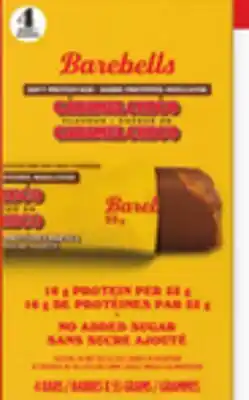 Walmart Barebells Soft Protein Bars 4-Pack offer