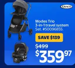 Walmart Modes Trio 3-in-1 travel system offer