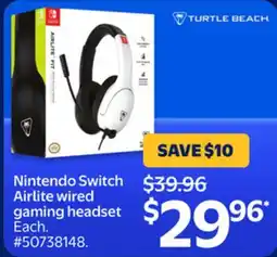 Walmart Nintendo Switch Airlite wired gaming headset offer
