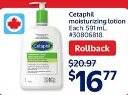 Walmart Cetaphil moisturizing lotion offer