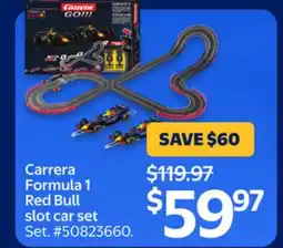 Walmart Carrera Formula 1 Red Bull slot car set offer