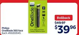 Walmart Philips OneBlade 360 face offer