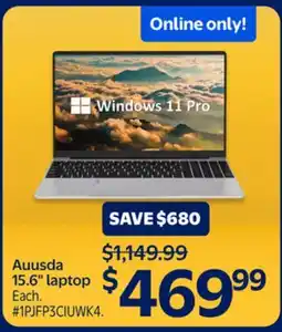 Walmart Auusda 15.6 laptop offer