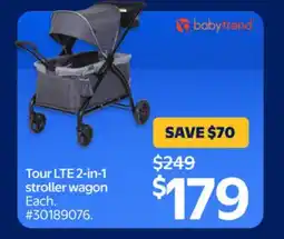 Walmart Tour LTE 2-in-1 stroller wagon offer