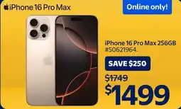 Walmart iPhone 16 Pro Max 256GB offer