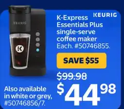 Walmart K-Express Essentials Plus single-serve coffee maker offer