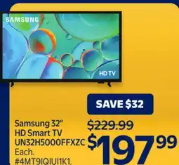Walmart Samsung 32 HD Smart TV UN32H5000FFXZC offer