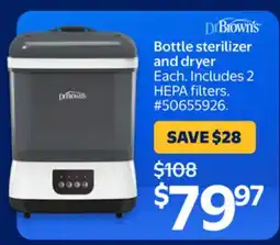 Walmart Bottle sterilizer and dryer offer