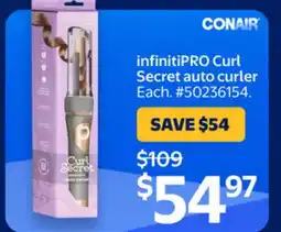Walmart infinitiPRO Curl Secret auto curler offer