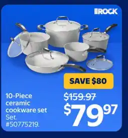 Walmart 10-Piece ceramic cookware set offer