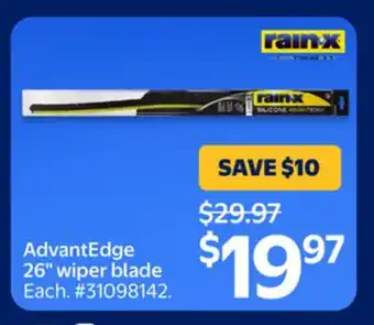 Walmart AdvantEdge 26 wiper blade offer