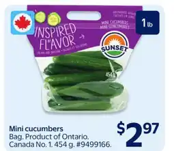 Walmart Mini cucumbers offer